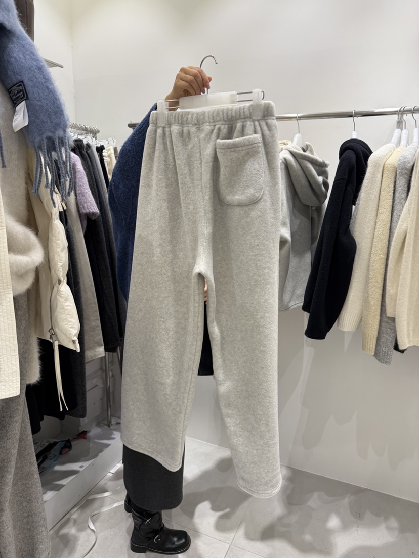 WOOD SAGE韓國直郵㊣女士新品職業25秋冬休閑熱賣休閑褲抓絨WOOD SAGE休閑褲