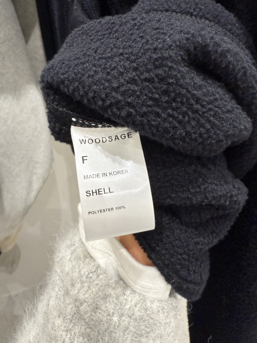 WOOD SAGE東大門㊣直郵女士新品真品25秋冬職業時尚衛衣抓絨WOOD SAGE衛衣