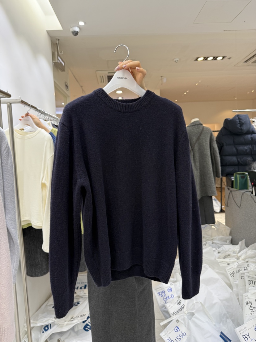 WOOD SAGE韓國代購㊣女士新品熱賣推薦休閑25秋冬人氣針織衫WOOD SAGE針織衫圖色4