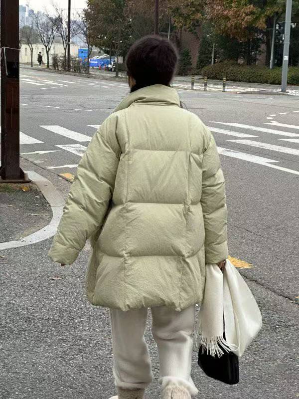 SIMPIEBEIGE東大門㊣代購女士新品推薦人氣休閑長款棉服填充SIMPIEBEIGE長款棉服