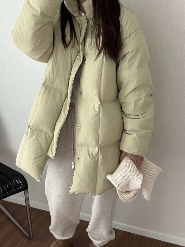 SIMPIEBEIGE東大門㊣代購女士新品推薦人氣休閑長款棉服填充SIMPIEBEIGE長款棉服圖色1