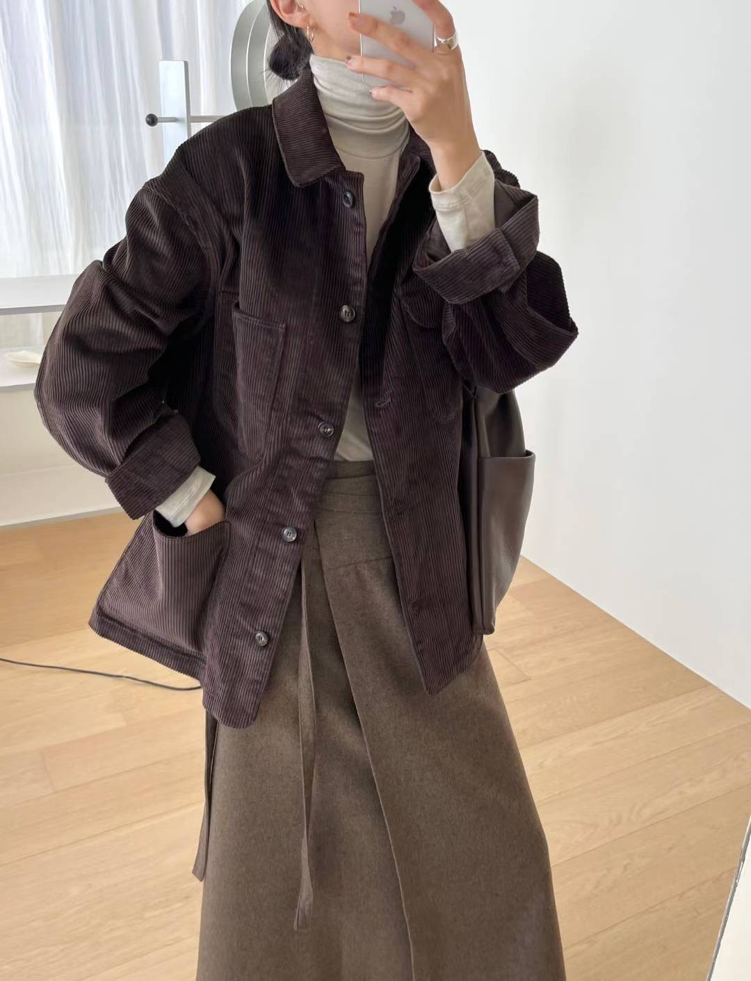 SIMPIEBEIGE東大門㊣代購女裝新品推薦職業熱賣25秋冬人氣夾克SIMPIEBEIGE夾克圖色1