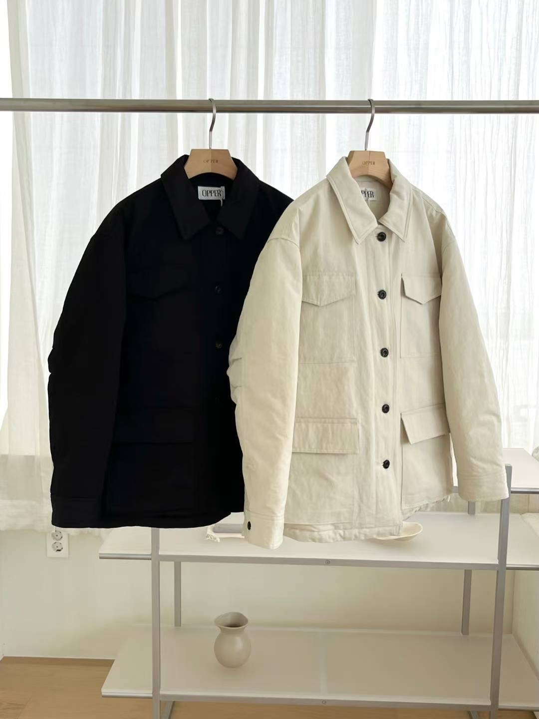 SIMPIEBEIGE東大門㊣實拍女裝新款職業熱賣真品短款棉服填充SIMPIEBEIGE短款棉服