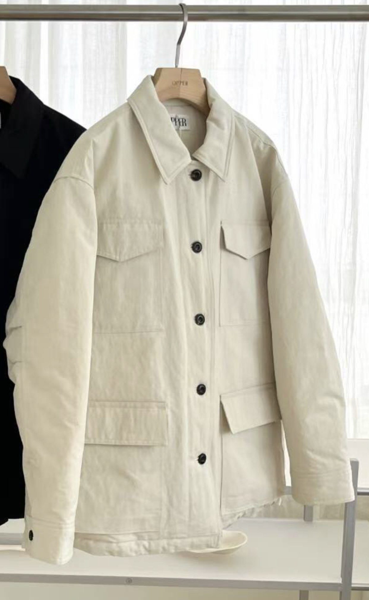 SIMPIEBEIGE東大門㊣實拍女裝新款職業熱賣真品短款棉服填充SIMPIEBEIGE短款棉服圖色2