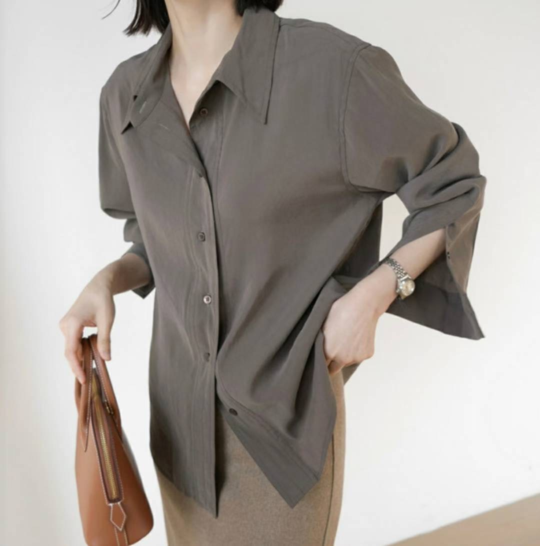 SIMPIEBEIGE韓國直郵㊣女裝新品休閑職業25秋冬推薦襯衫蕾絲衫SIMPIEBEIGE襯衫/蕾絲衫圖色2