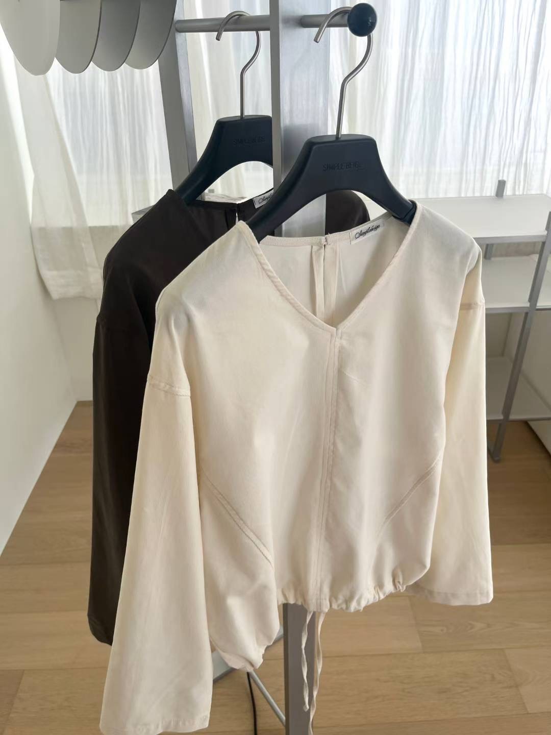 SIMPIEBEIGE東大門㊣直郵女裝新款休閑熱賣襯衫蕾絲衫不含內搭SIMPIEBEIGE襯衫/蕾絲衫