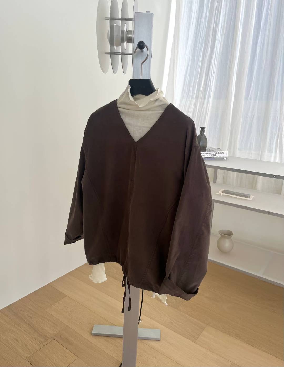 SIMPIEBEIGE東大門㊣直郵女裝新款休閑熱賣襯衫蕾絲衫不含內搭SIMPIEBEIGE襯衫/蕾絲衫圖色2