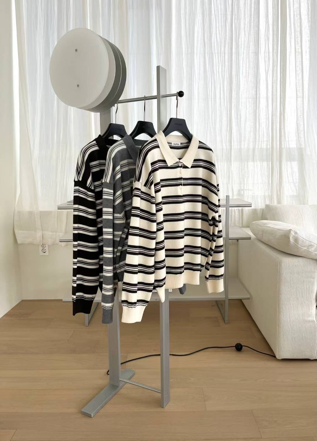 SIMPIEBEIGE韓國代購㊣女裝新品真品休閑25秋冬熱賣針織衫開衫SIMPIEBEIGE針織衫