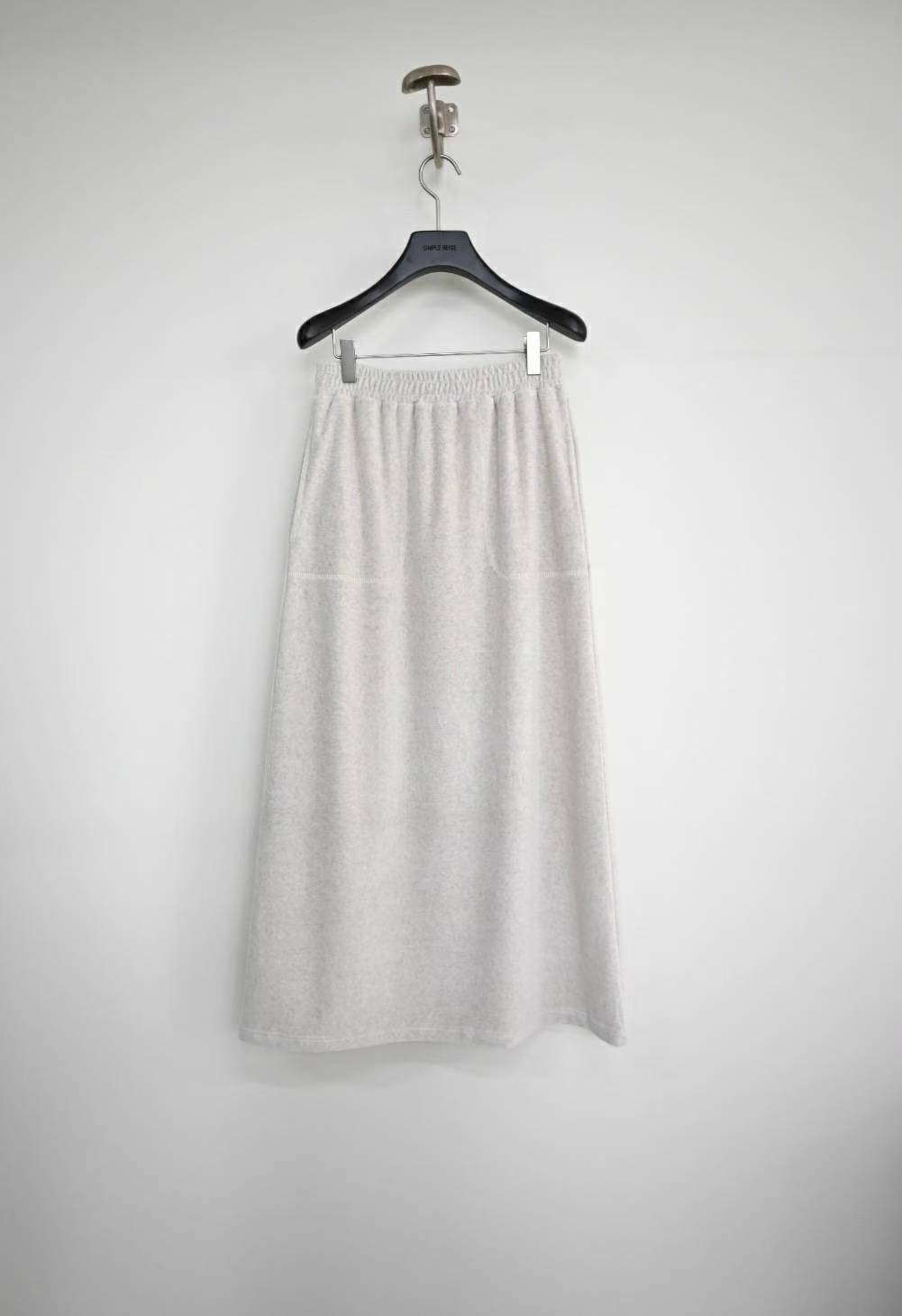 SIMPIEBEIGE東大門㊣代購女裝新款推薦熱賣時尚休閑長裙絲絨SIMPIEBEIGE長裙圖色1
