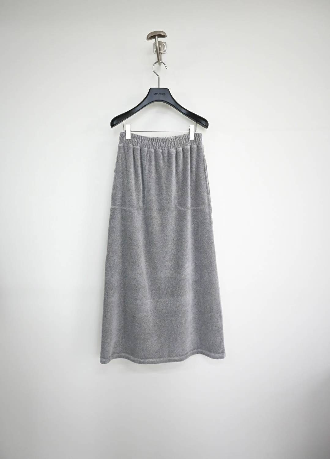 SIMPIEBEIGE東大門㊣代購女裝新款推薦熱賣時尚休閑長裙絲絨SIMPIEBEIGE長裙圖色3