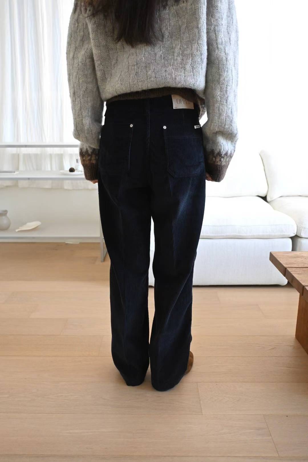 SIMPIEBEIGE韓國直郵㊣女士新品人氣休閑真品25秋冬牛仔褲燈芯絨SIMPIEBEIGE牛仔褲