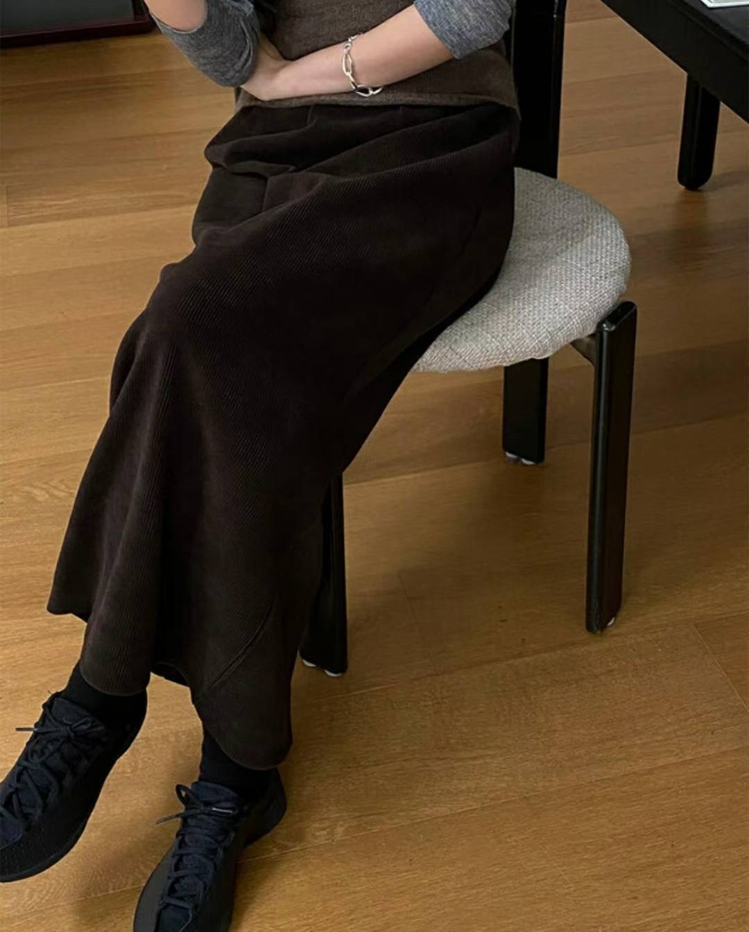 SIMPIEBEIGE東大門㊣代購女士新款時尚真品25秋冬休閑人氣長裙SIMPIEBEIGE長裙