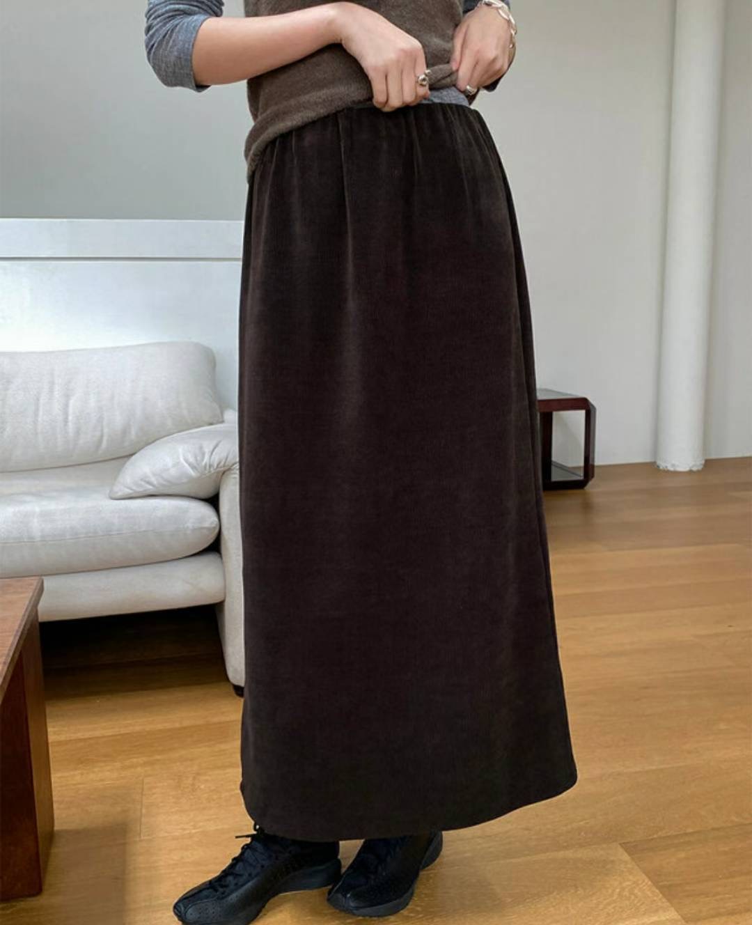 SIMPIEBEIGE東大門㊣代購女士新款時尚真品25秋冬休閑人氣長裙SIMPIEBEIGE長裙圖色1