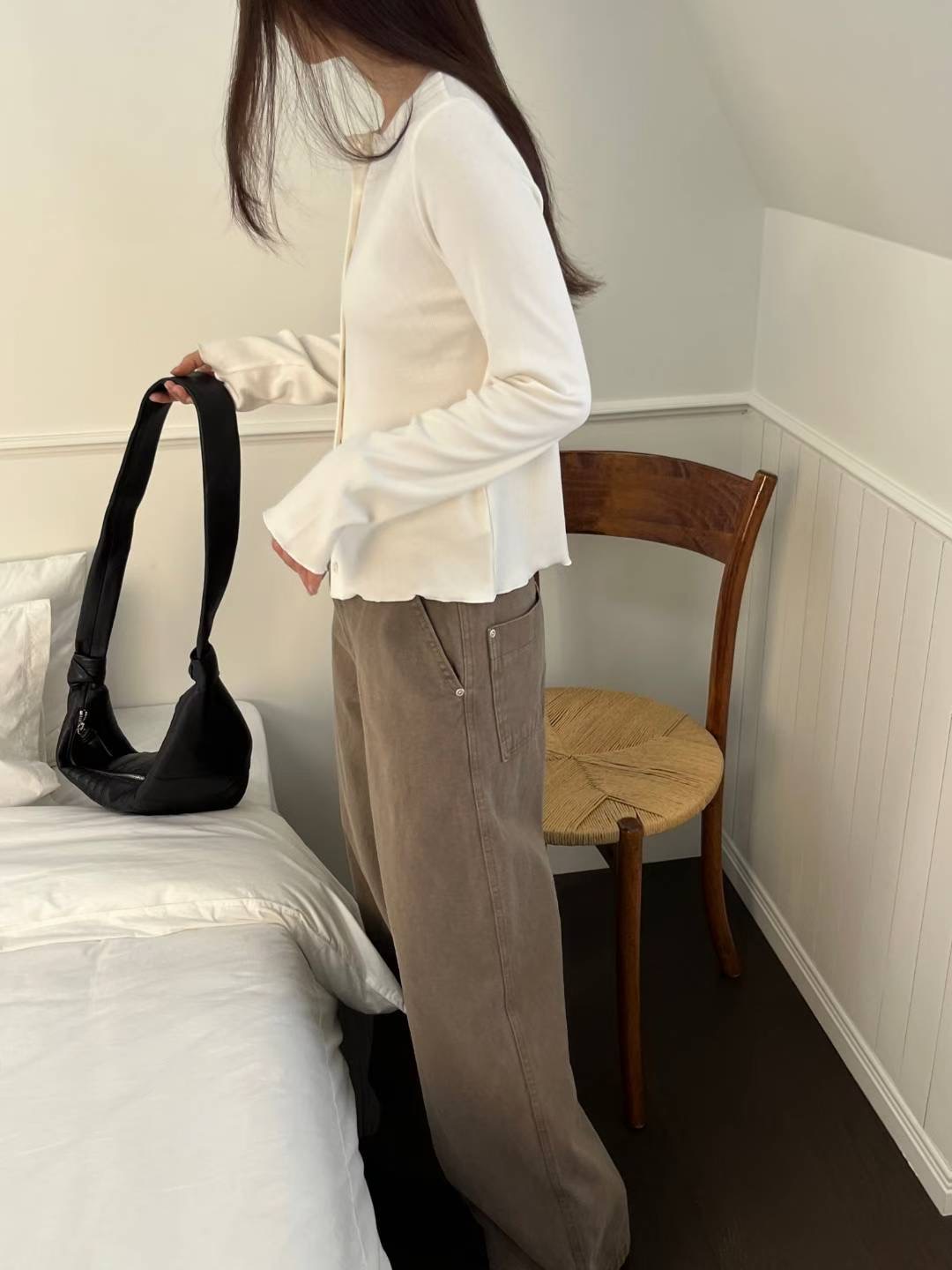 SIMPIEBEIGE東大門㊣直郵女士新款熱賣推薦人氣針織衫開衫紐扣SIMPIEBEIGE針織衫