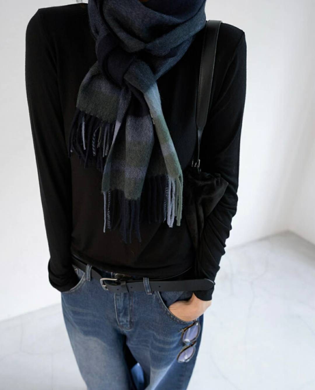 SIMPIEBEIGE東大門㊣直郵女裝新品休閑25秋冬職業人氣圍巾披肩SIMPIEBEIGE圍巾/披肩