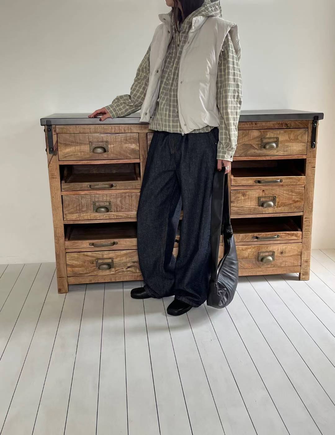 SIMPIEBEIGE東大門㊣代購女裝新品人氣職業休閑推薦熱賣牛仔褲SIMPIEBEIGE牛仔褲