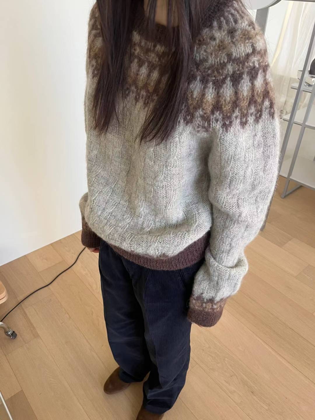 SIMPIEBEIGE東大門㊣實拍女裝新款25秋冬職業真品人氣熱賣毛衣SIMPIEBEIGE毛衣圖色2