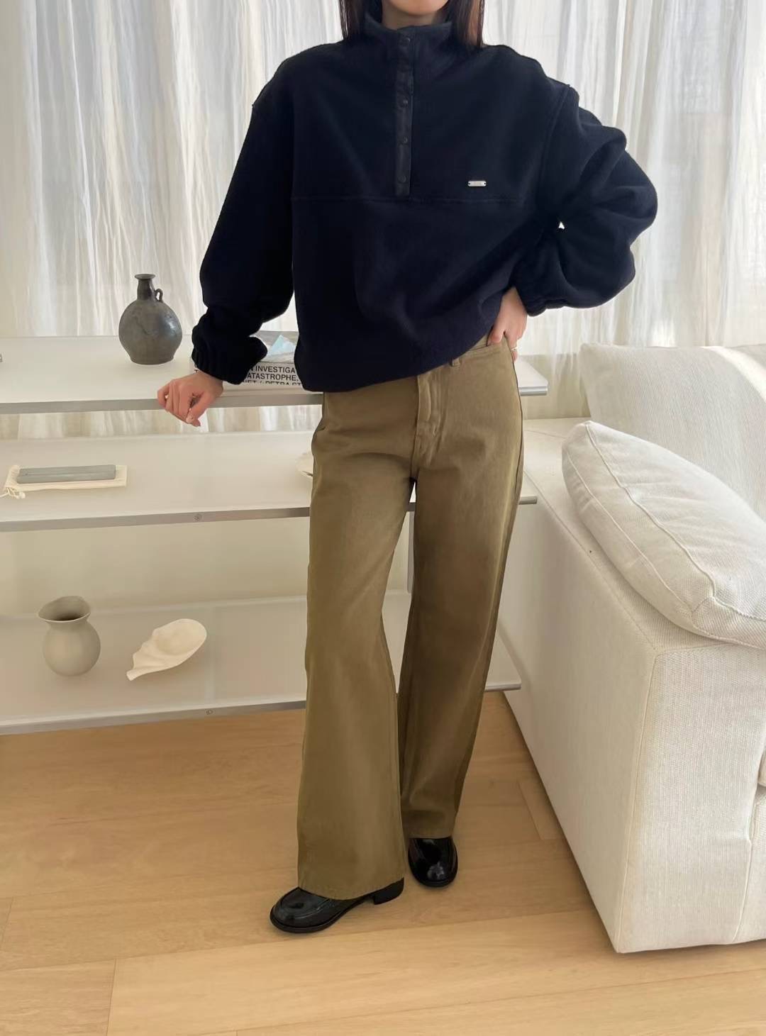 SIMPIEBEIGE韓國直郵㊣女士新款推薦職業時尚真品熱賣牛仔褲SIMPIEBEIGE牛仔褲圖色2