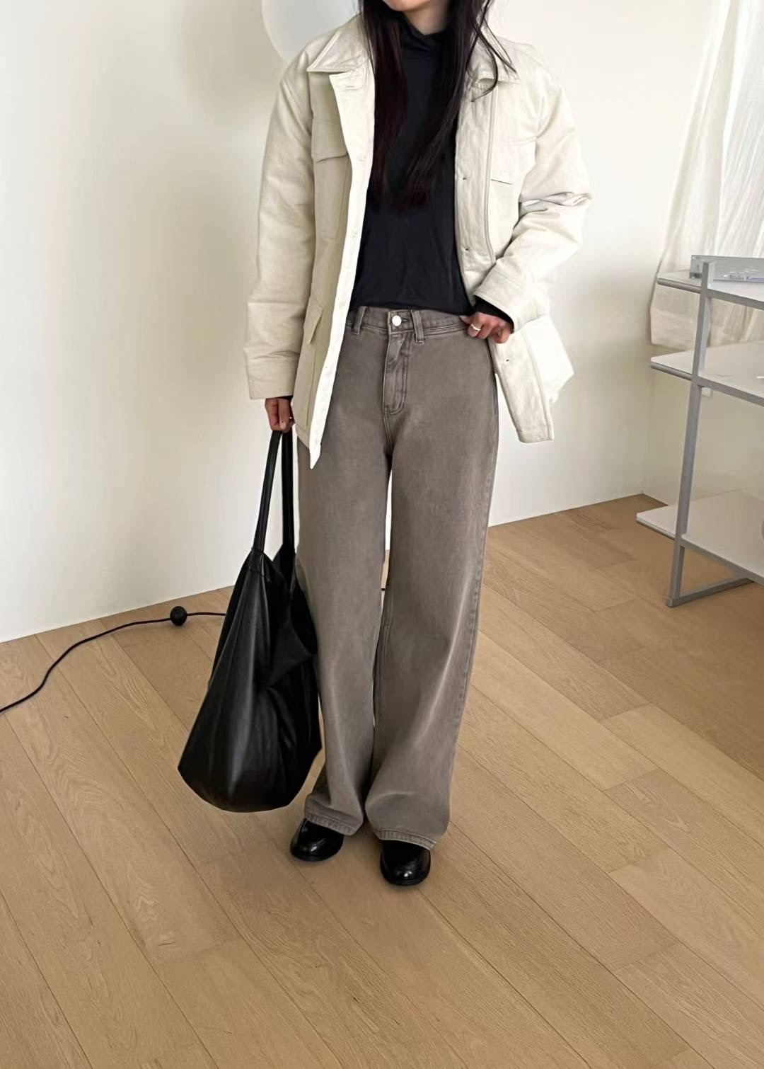 SIMPIEBEIGE韓國直郵㊣女士新款推薦職業時尚真品熱賣牛仔褲SIMPIEBEIGE牛仔褲圖色3