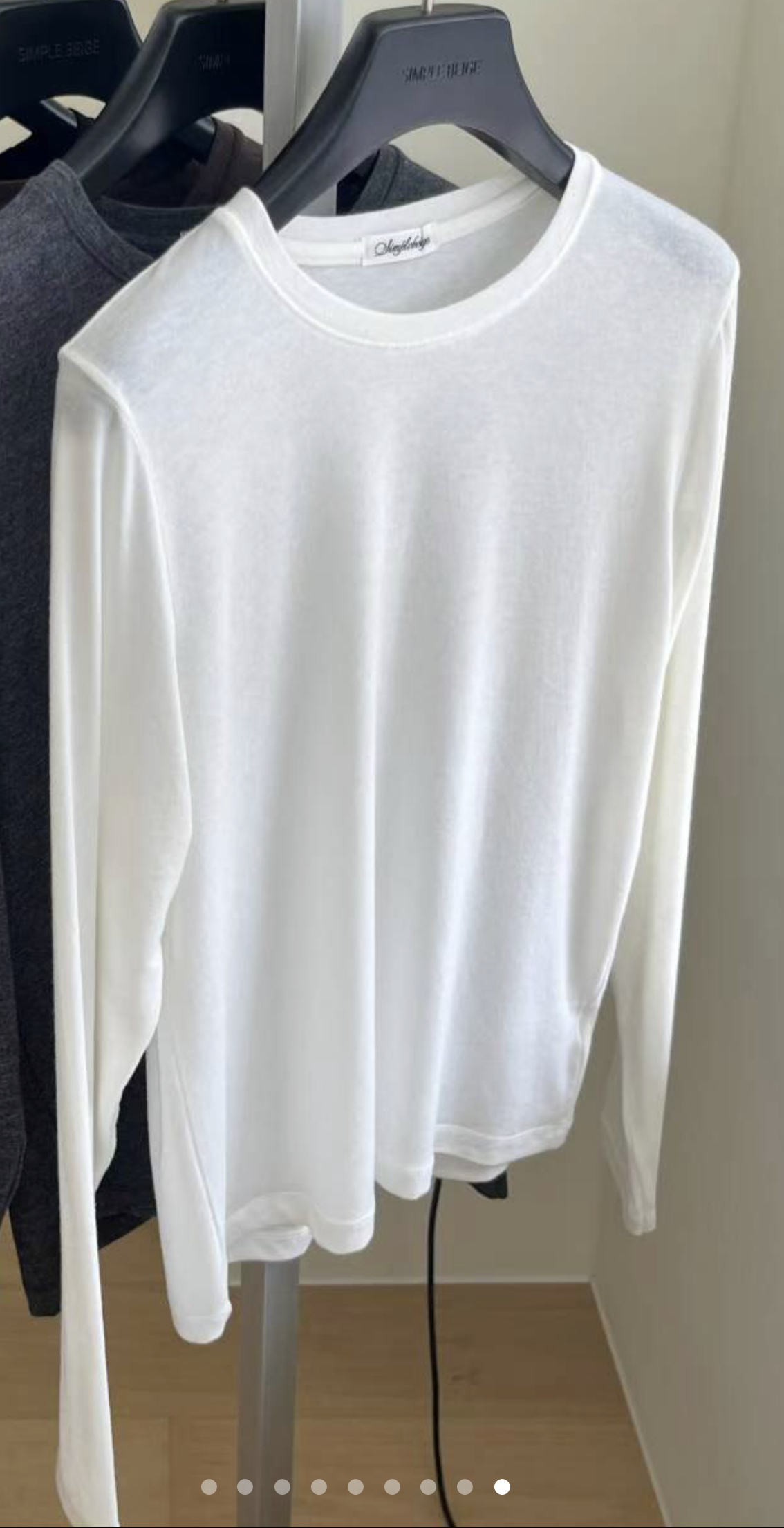 SIMPIEBEIGE韓國代購㊣女裝新款職業時尚人氣推薦長袖T恤兔子SIMPIEBEIGE長袖T恤圖色4