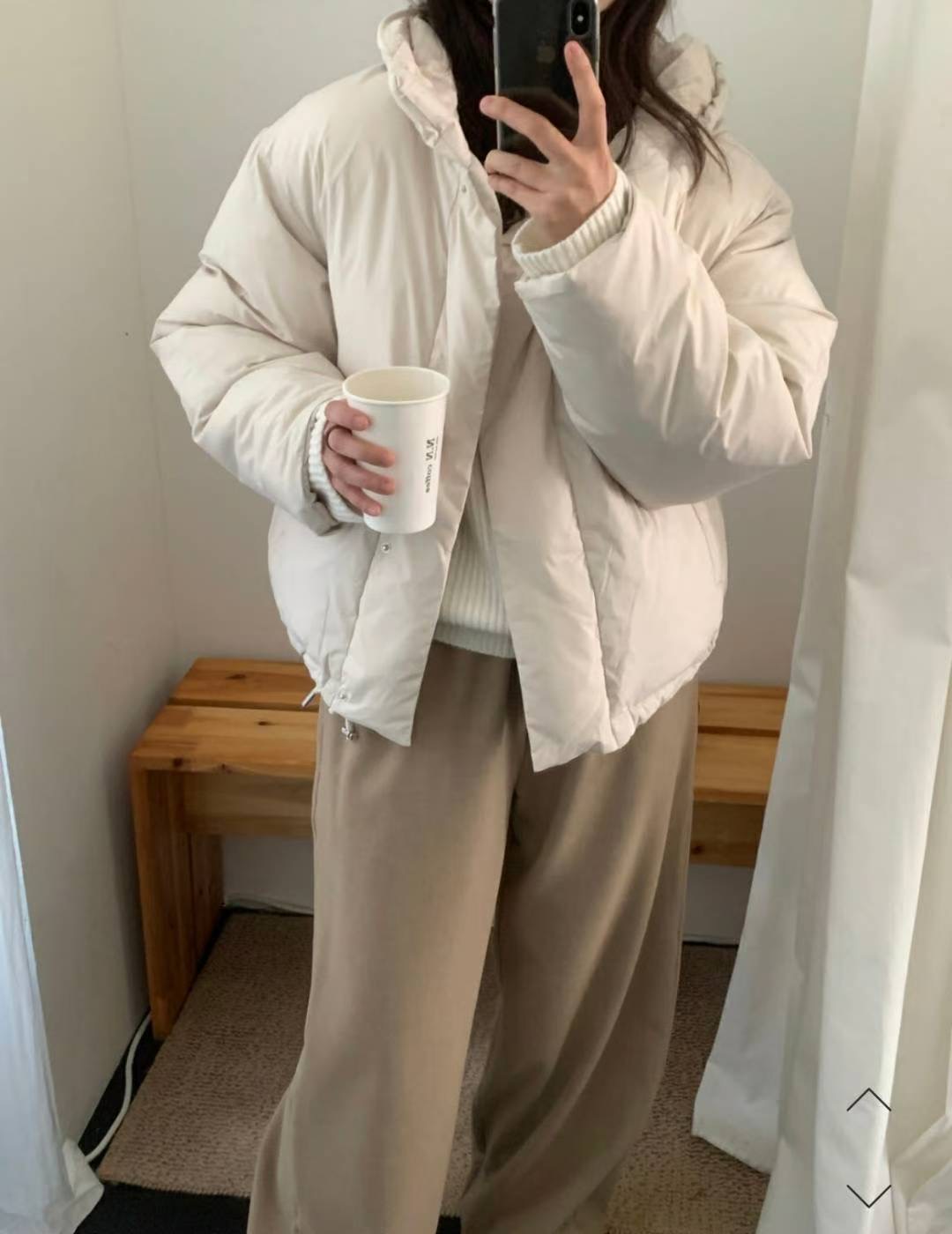 SIMPIEBEIGE東大門㊣代購女士新款職業25秋冬休閑短款羽絨服SIMPIEBEIGE短款羽絨服圖色1