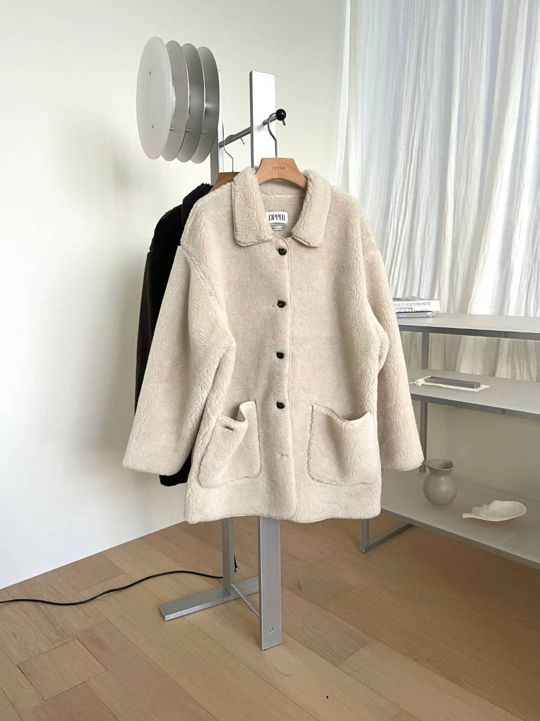 SIMPIEBEIGE東大門㊣直郵女士新款時尚推薦熱賣人氣夾克抓絨SIMPIEBEIGE夾克