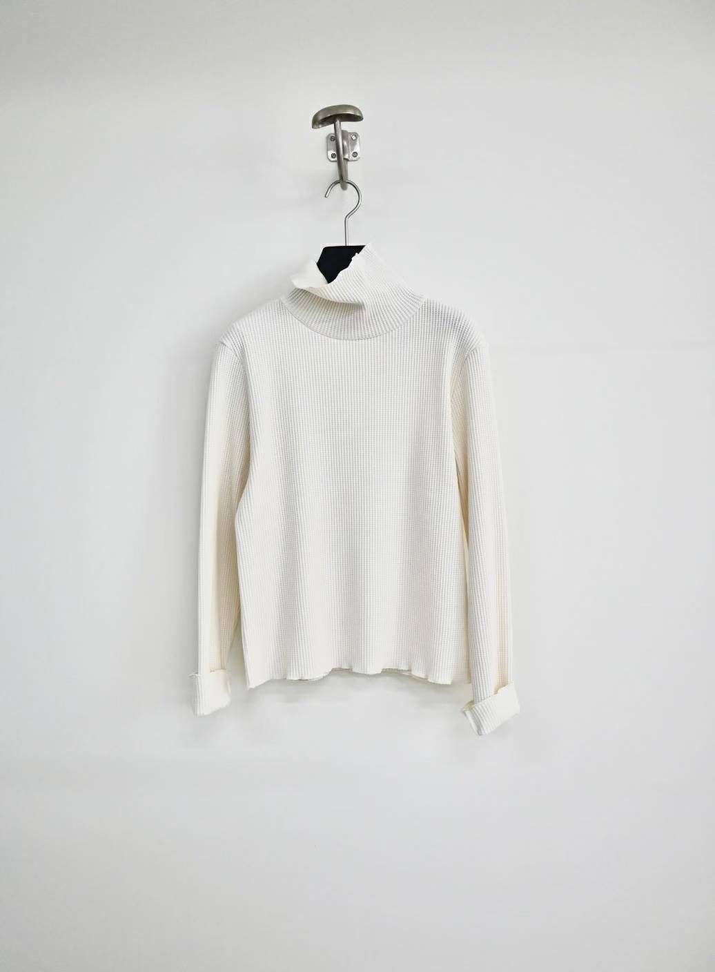 SIMPIEBEIGE東大門㊣代購女士新品25秋冬長袖T恤華夫格抓絨SIMPIEBEIGE長袖T恤圖色1