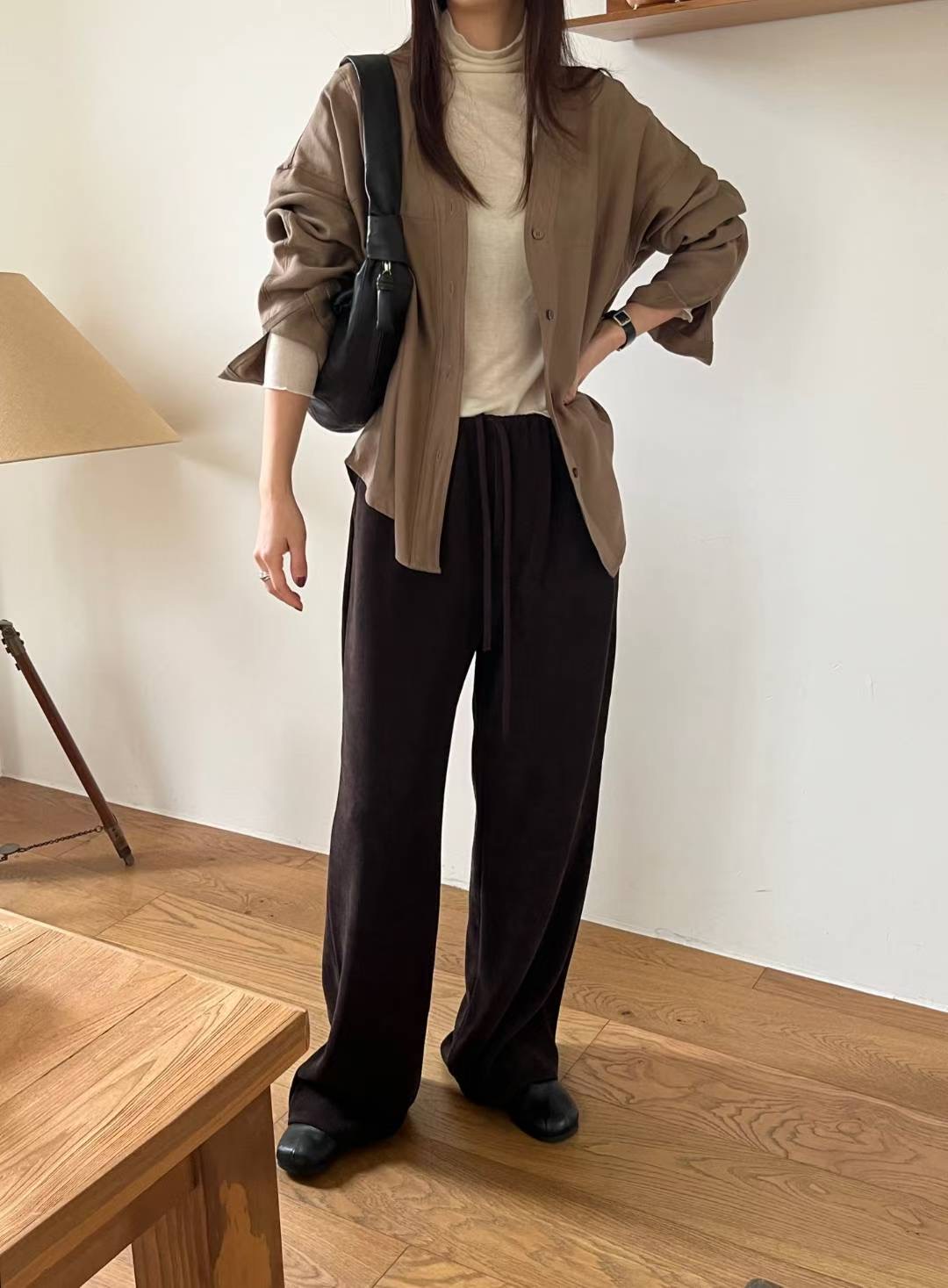 SIMPIEBEIGE東大門㊣實拍女裝新款人氣休閑時尚襯衫蕾絲衫V領SIMPIEBEIGE襯衫/蕾絲衫圖色2