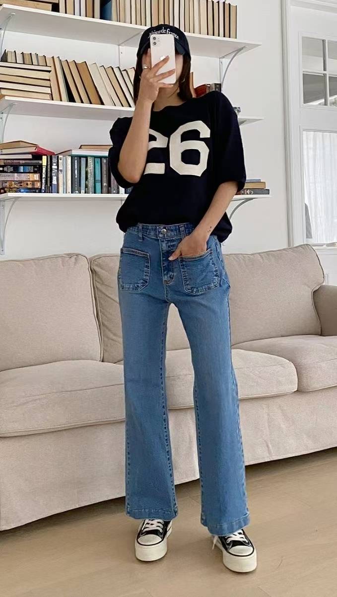 7STAR東大門㊣代購女裝新款熱賣人氣休閑時尚推薦真品牛仔褲7STAR牛仔褲