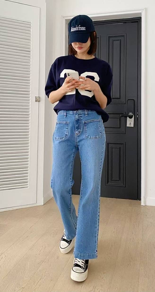 7STAR東大門㊣代購女裝新款熱賣人氣休閑時尚推薦真品牛仔褲7STAR牛仔褲