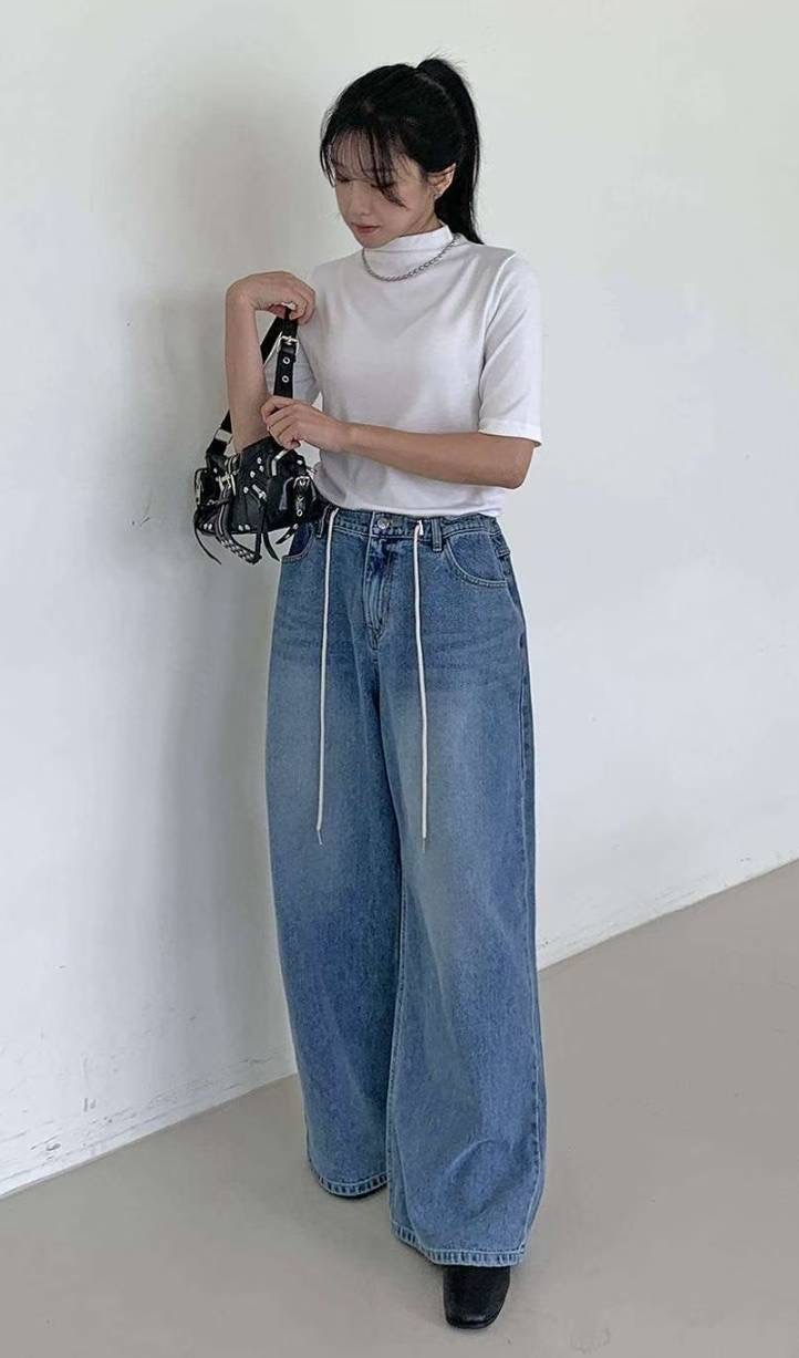 7STAR東大門㊣直郵女裝新款25秋冬熱賣職業推薦真品時尚牛仔褲7STAR牛仔褲圖色2