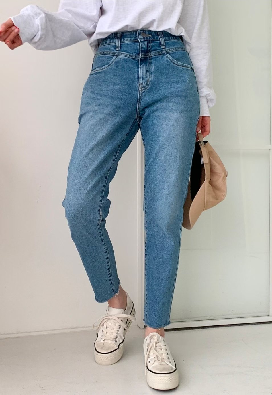 7STAR韓國直郵㊣女裝新品人氣休閑時尚推薦熱賣真品職業牛仔褲7STAR牛仔褲