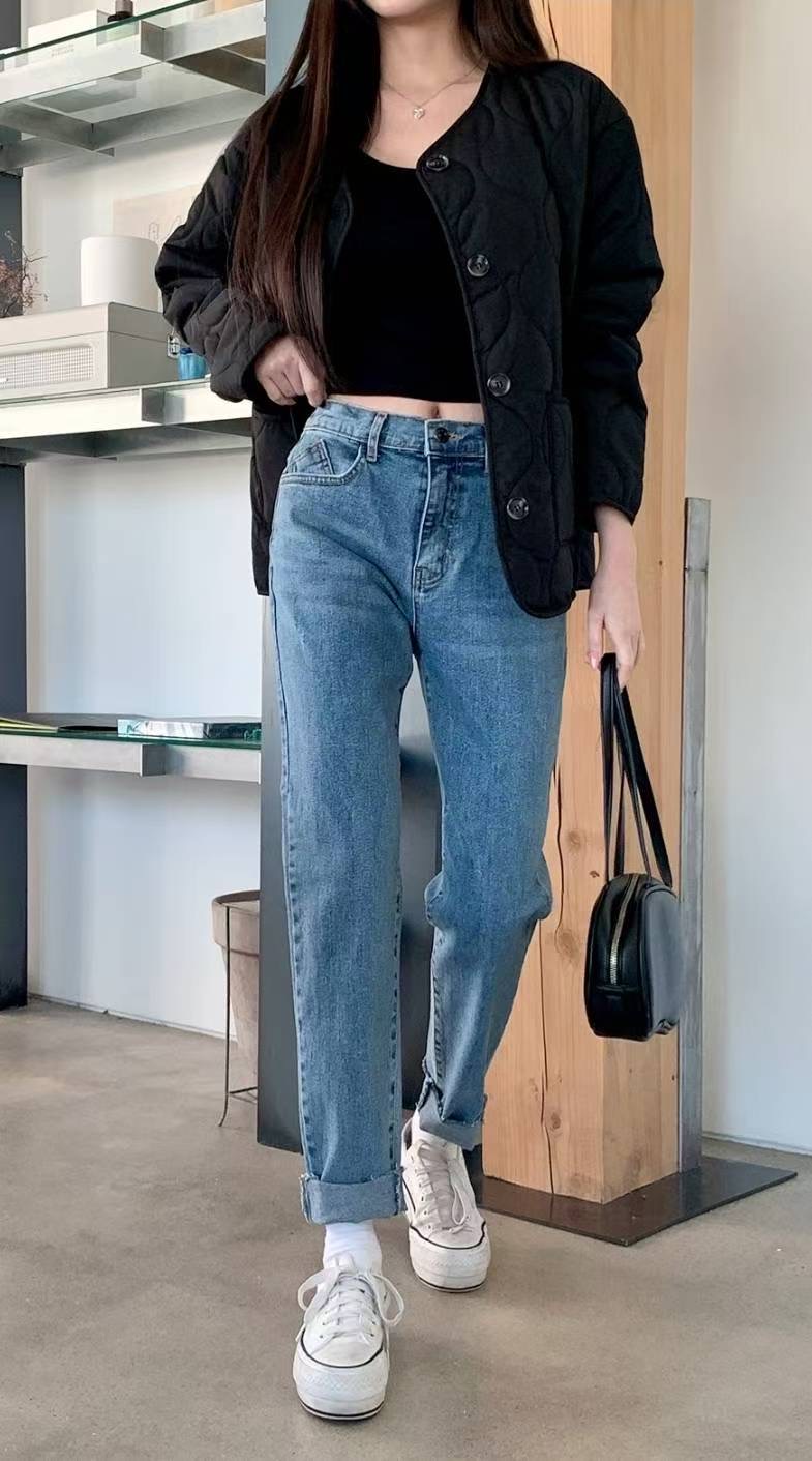 7STAR韓國代購㊣女士新品熱賣真品休閑推薦人氣時尚25秋冬牛仔褲7STAR牛仔褲