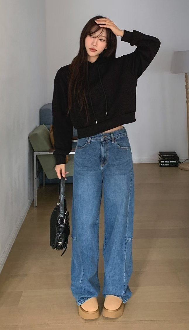 7STAR韓國直郵㊣女士新品人氣真品職業25秋冬熱賣休閑牛仔褲7STAR牛仔褲