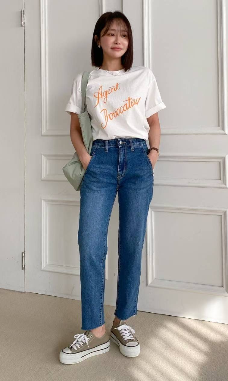 7STAR東大門㊣直郵女裝新品熱賣25秋冬人氣職業推薦休閑牛仔褲7STAR牛仔褲