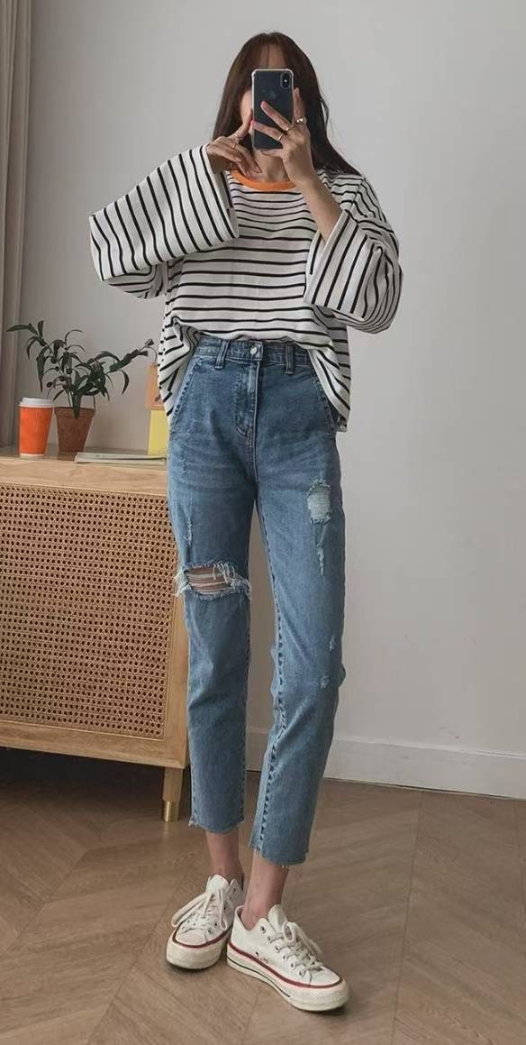 7STAR東大門㊣代購女士新品時尚職業真品推薦25秋冬熱賣牛仔褲7STAR牛仔褲