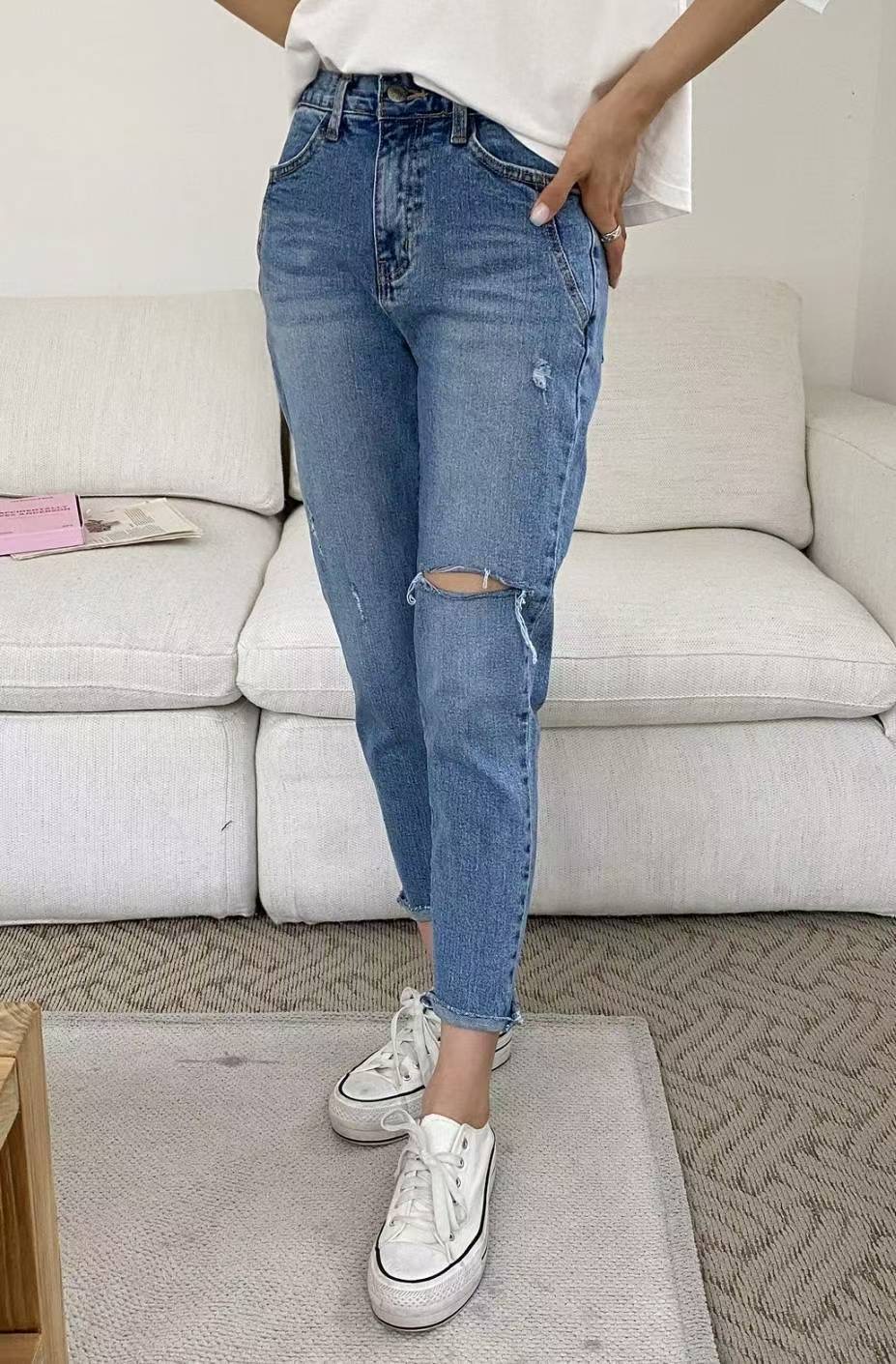 7STAR韓國代購㊣女士新品職業休閑人氣時尚熱賣25秋冬牛仔褲7STAR牛仔褲