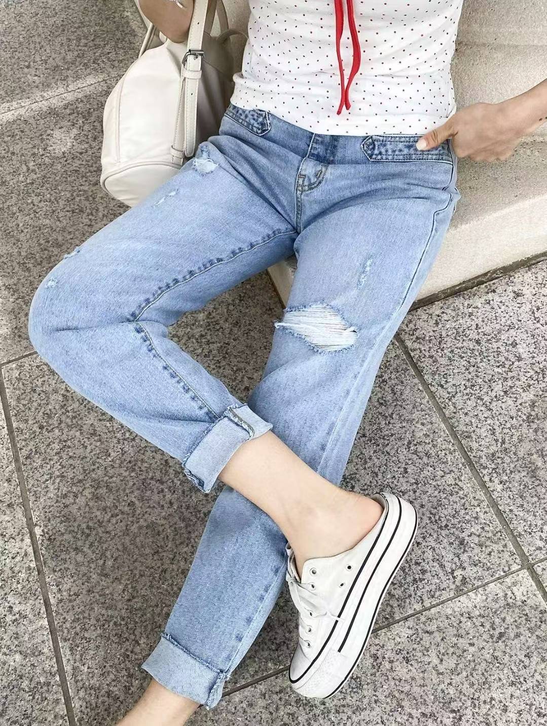 7STAR韓國代購㊣女裝新款時尚熱賣人氣職業真品25秋冬牛仔褲7STAR牛仔褲