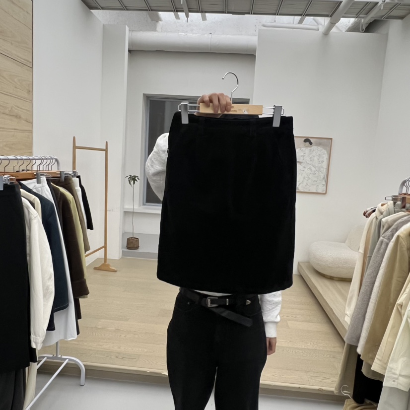 DRESS ROOM韓國代購㊣女士新款職業熱賣人氣真品短裙燈芯絨DRESS ROOM短裙圖色1