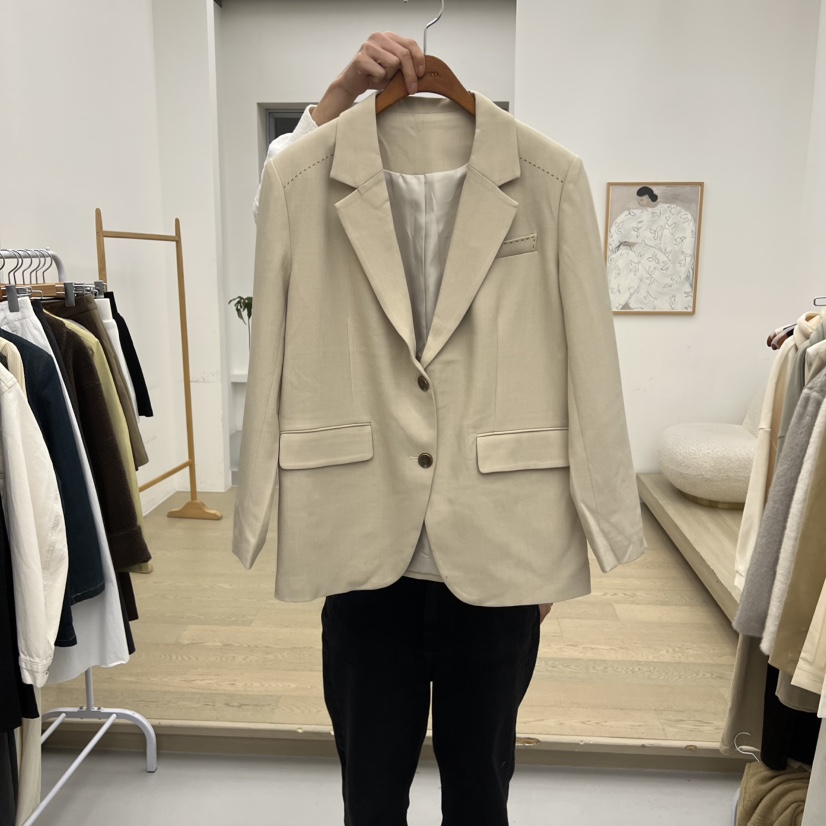 DRESS ROOM韓國直郵㊣女士新款真品職業推薦時尚熱賣人氣夾克DRESS ROOM夾克圖色1