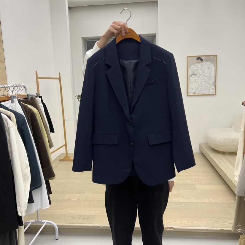 DRESS ROOM韓國直郵㊣女士新款真品職業推薦時尚熱賣人氣夾克DRESS ROOM夾克圖色2