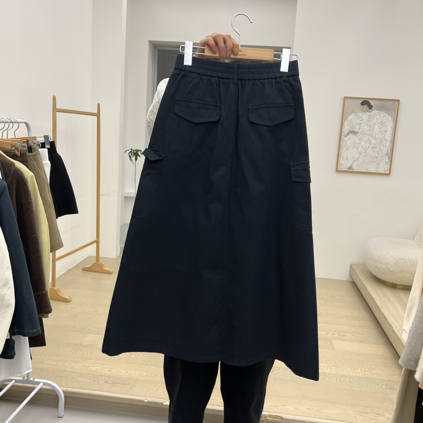 DRESS ROOM東大門㊣代購女裝新品人氣熱賣推薦25秋冬長裙工裝DRESS ROOM長裙