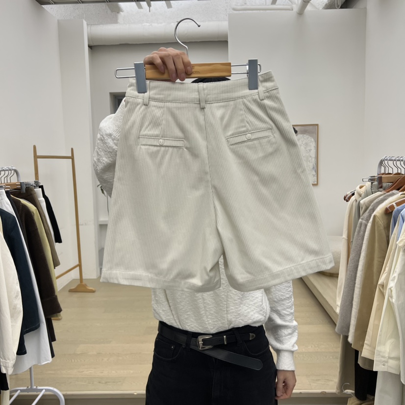 DRESS ROOM韓國代購㊣女士新款時尚真品職業推薦短褲燈芯絨DRESS ROOM短褲