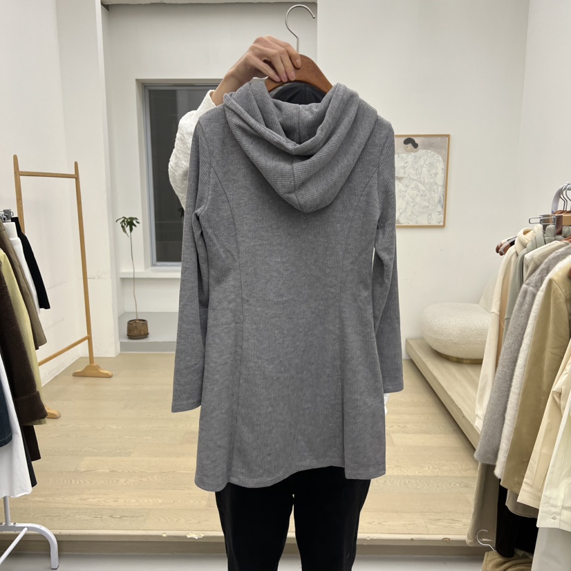 DRESS ROOM東大門㊣代購女士新款25秋冬推薦連衣裙燈芯絨連帽DRESS ROOM連衣裙