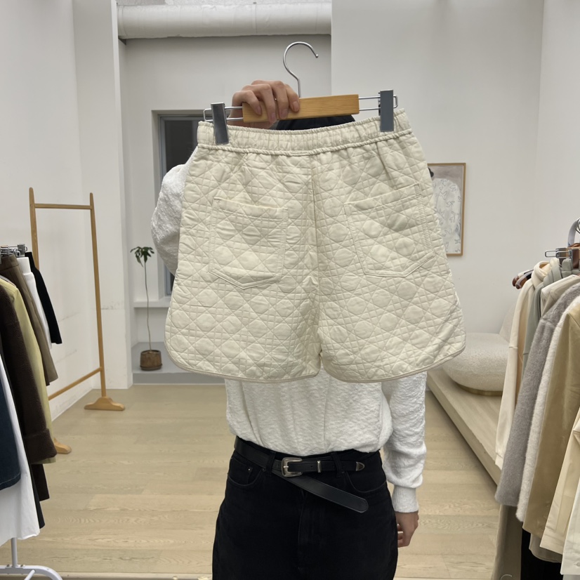 DRESS ROOM東大門㊣直郵女裝新品休閑推薦真品25秋冬短褲絎縫DRESS ROOM短褲