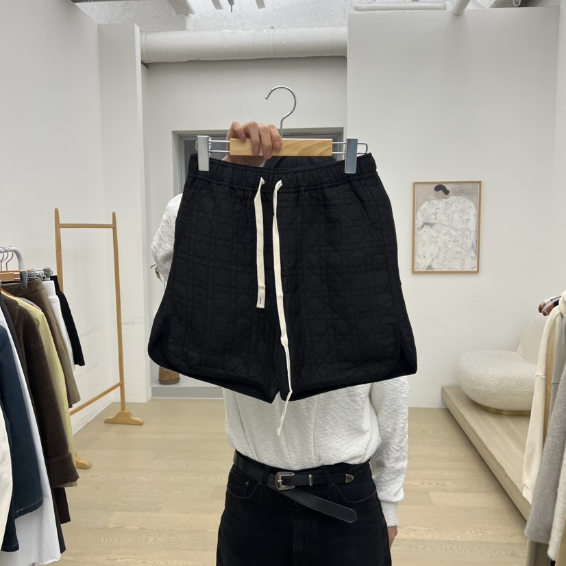 DRESS ROOM東大門㊣直郵女裝新品休閑推薦真品25秋冬短褲絎縫DRESS ROOM短褲圖色2