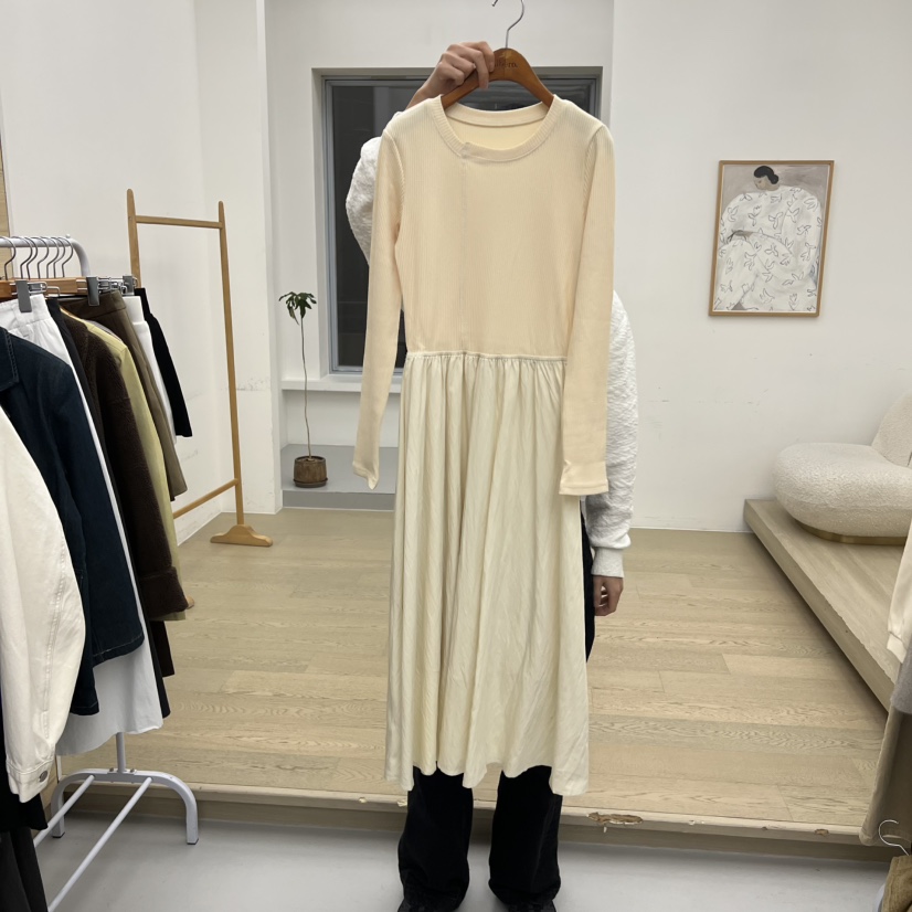 DRESS ROOM東大門㊣代購女士新款休閑職業推薦時尚25秋冬連衣裙DRESS ROOM連衣裙圖色2