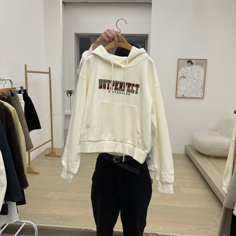 DRESS ROOM韓國直郵㊣女士新品真品休閑職業推薦熱賣衛衣兜帽DRESS ROOM衛衣圖色1