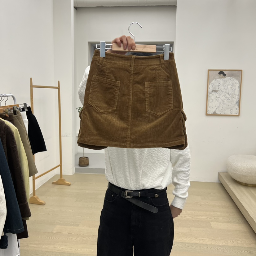 DRESS ROOM東大門㊣代購女士新品職業休閑25秋冬熱賣短裙工裝DRESS ROOM短裙