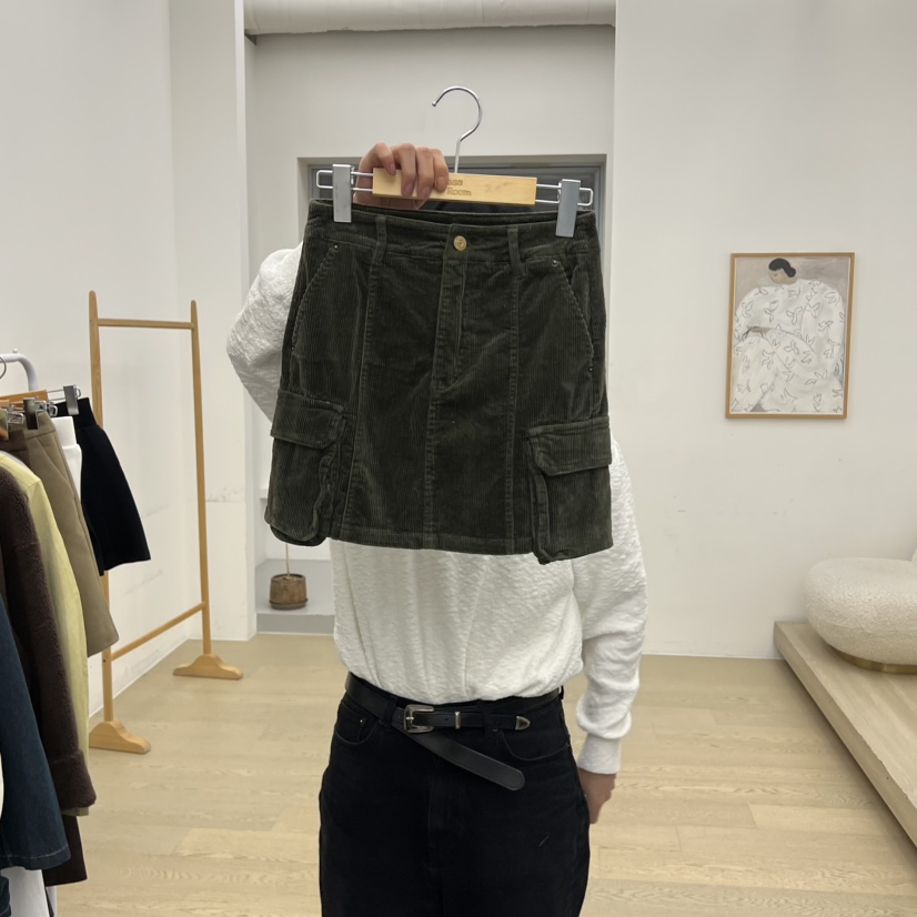 DRESS ROOM東大門㊣代購女士新品職業休閑25秋冬熱賣短裙工裝DRESS ROOM短裙圖色2